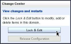 Change Center of WebLogic Server