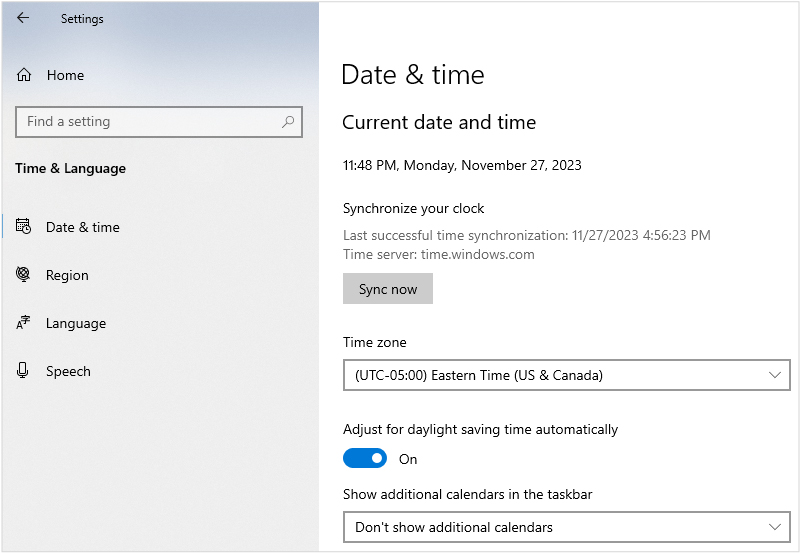 Adjust System Time and Date Settings SSL handshake error