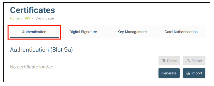 Authentication