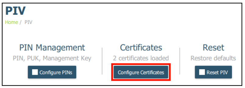 Configure Certificates