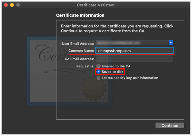 Certificate Information