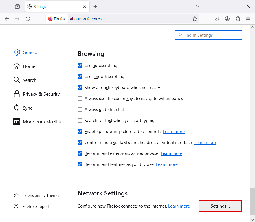 Network Settings