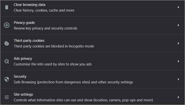 Clear Browser Cache & Cookies 