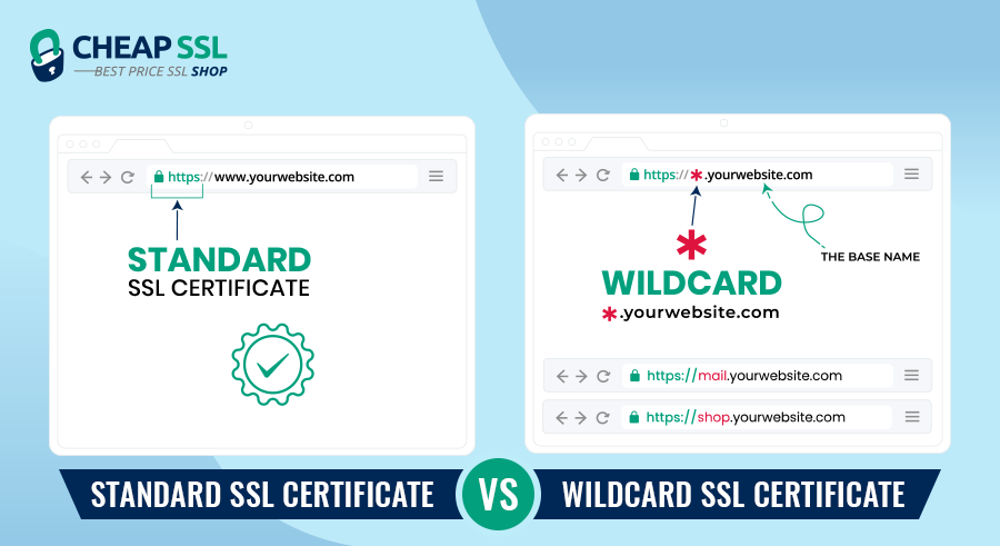 Standard SSL vs. Wildcard SSL Certificates: Which One to Choose for Your Website?