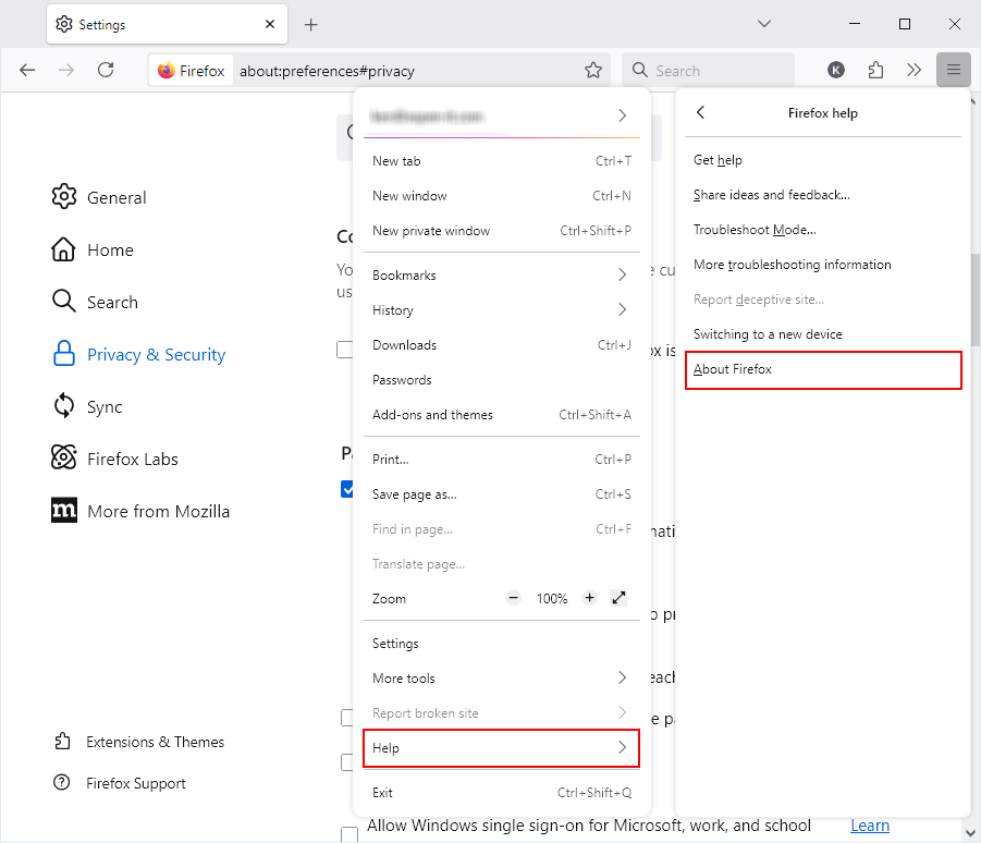 About Firefox